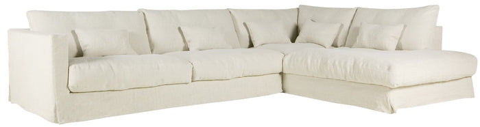 Sits Heaven 3-Zits Bank + Divan Linen Natural Rechts