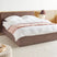Beliani - ORBEY - Bed met opbergruimte - Bruin - 180 x 200 cm - Bouclé