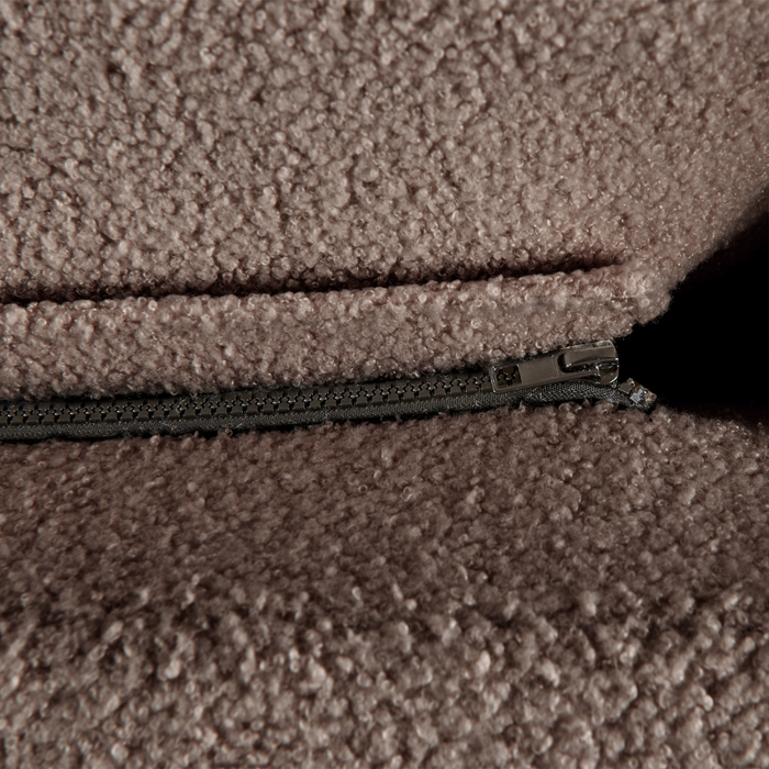 Beliani - MELLE - Tweepersoonsbed - Bruin - 180 x 200 cm - Bouclé