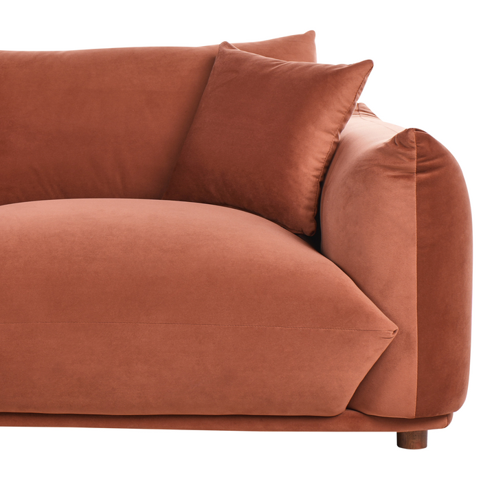 Beliani - LUVOS - Driezitsbank - Goudbruin - Fluweel