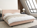 Beliani - ALBI - Tweepersoonsbed - Beige - 180 x 200 cm - Bouclé