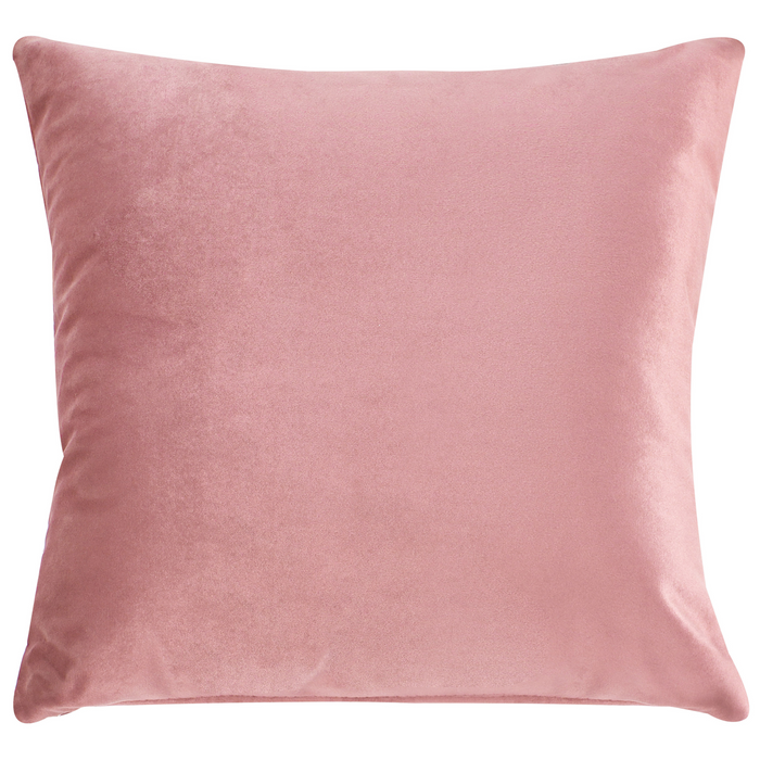 Beliani - LUVOS - Driezitsbank - Roze - Fluweel