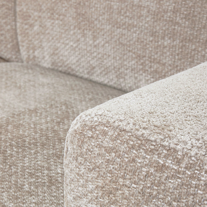 LABEL51 - Bank Eden 3-Zits - Naturel Elite - Zwart Metaal