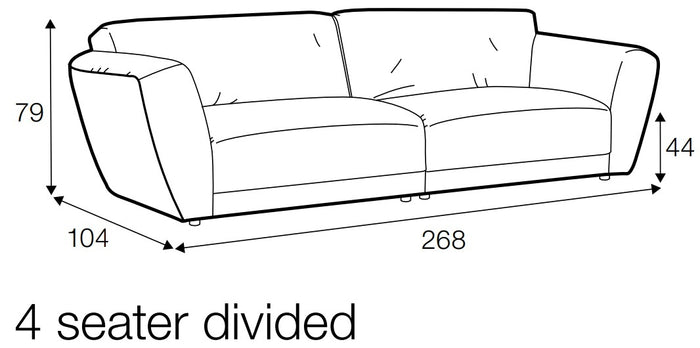 Sits Asta Sky Gerecycled Polyester 4-Zits Bank