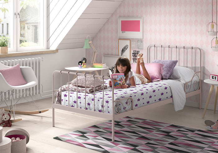 LUCEVI - Alice Bed 90x200cm - Roze