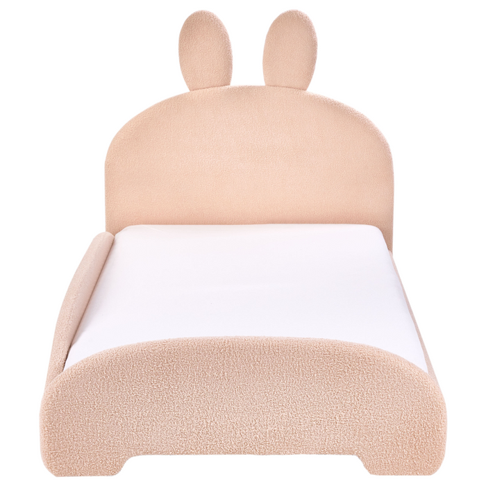 Beliani - PERROS - Kinderbed - Beige - 90 x 200 cm - Bouclé