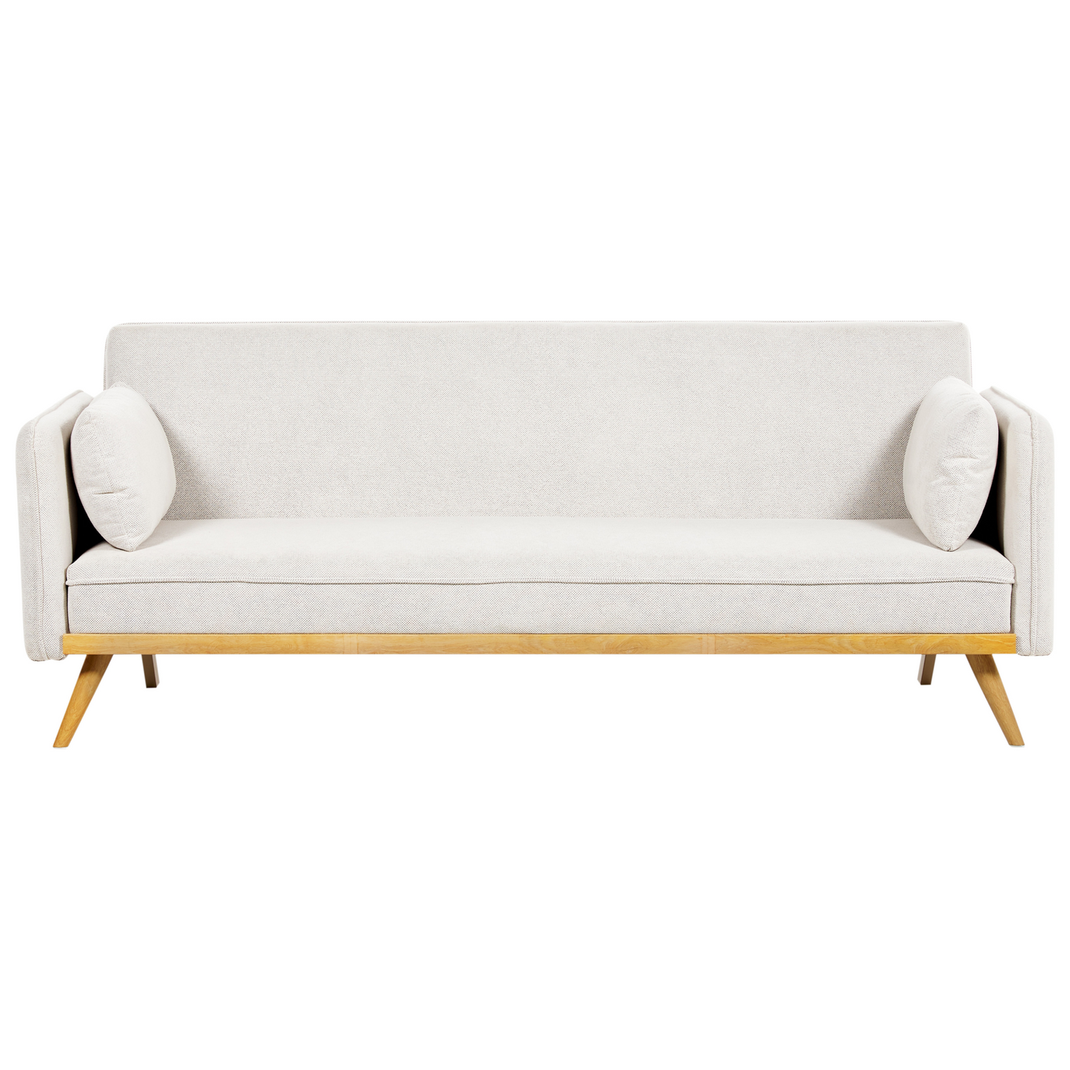 Beliani - ASAA - Slaapbank - Off-white - Polyester