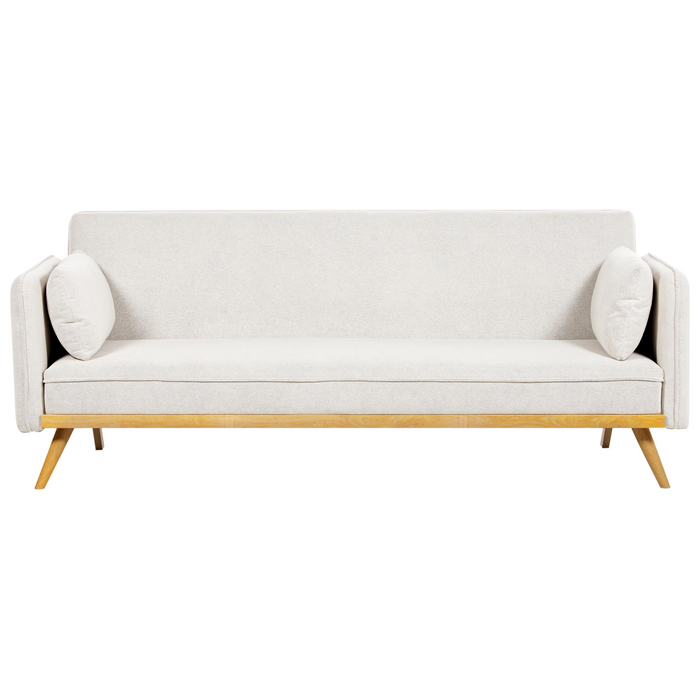 Beliani - ASAA - Slaapbank - Off-white - Polyester