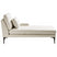 Beliani - EWRON - Chaise longue - Lichtbeige - Linkszijdig - Stof