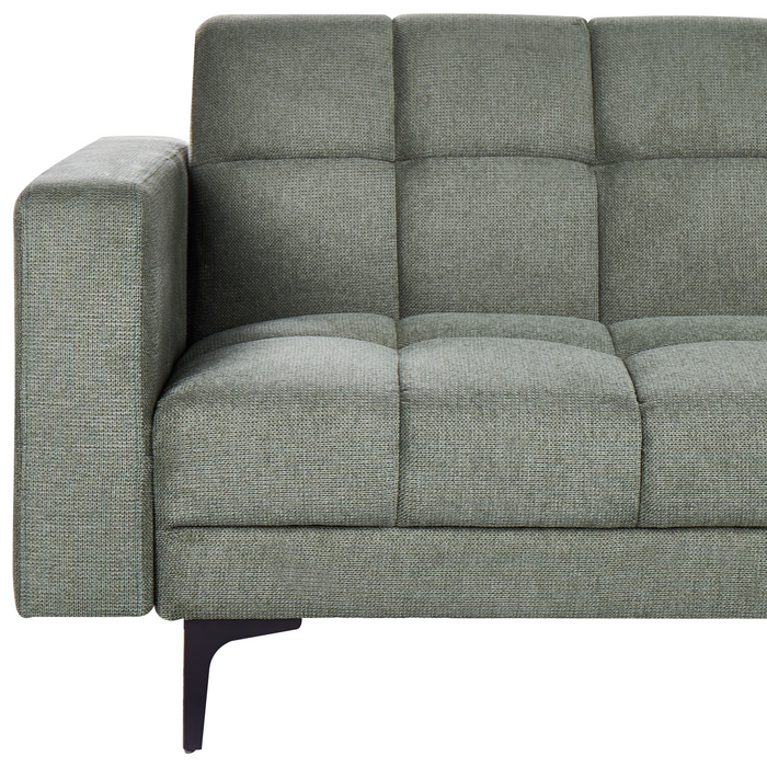 Beliani - ALNES - Modulaire bank - Donkergroen - 5-zits - Stof