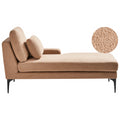 Beliani - EWRON - Chaise longue - Zandbeige - Linkszijdig - Bouclé