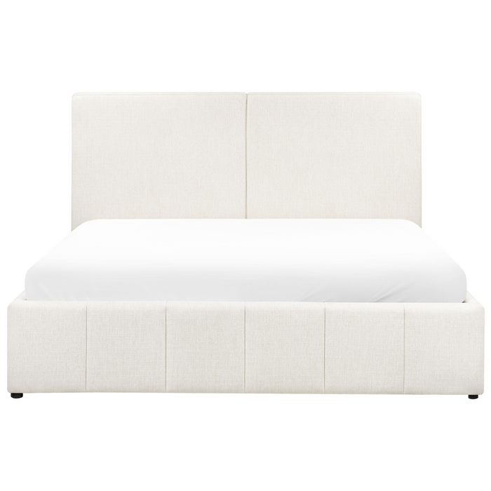 Beliani-CASTELNAVET-Tweepersoonsbed-Wit-180 x 200 cm-Polyester