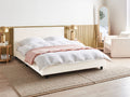Beliani - ALBI - Tweepersoonsbed - Off-white - 160 x 200 cm - Bouclé