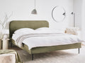 Beliani - FLAYAT - Tweepersoonsbed - Groen - 180 x 200 cm - Corduroy