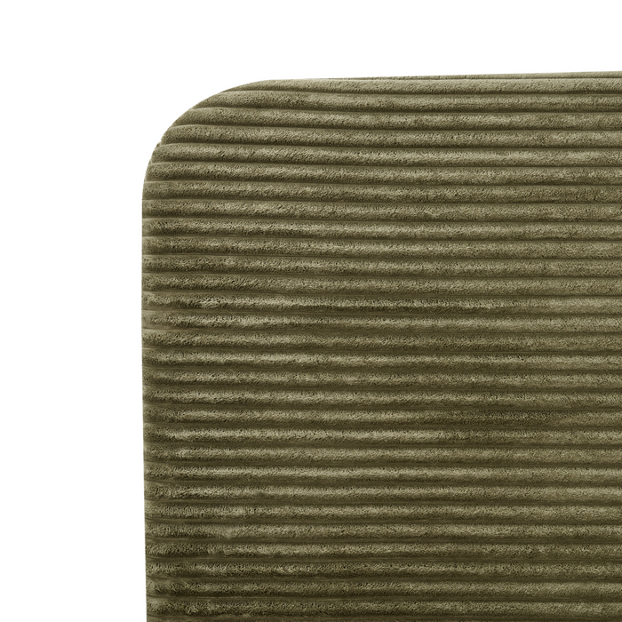 Beliani - FLAYAT - Tweepersoonsbed - Groen - 180 x 200 cm - Corduroy