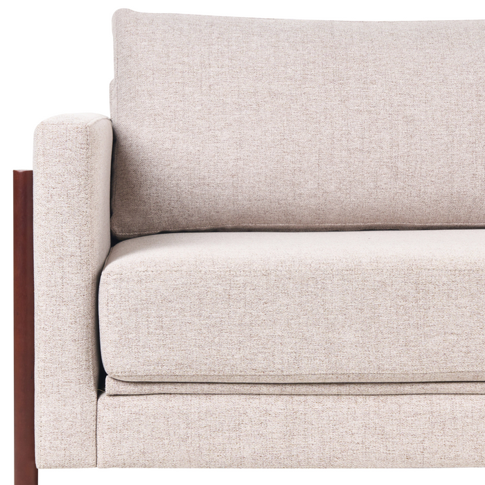 Beliani - ORSA - Slaapbank - Lichtbruin - Polyester