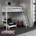 LUCEVI - Pino Mezzanine Bed + Ladder + Slaapfauteuil - Wit - 90x200 cm