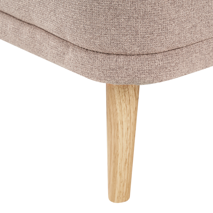 Beliani-TANLAY-Chaise longue-Lichtbruin-Linkszijdig-Polyester