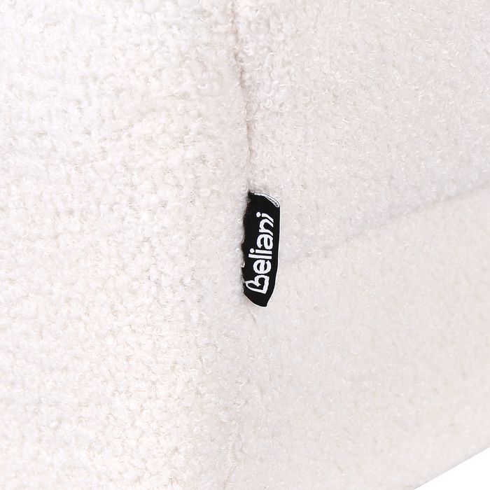 Beliani - ALNES - Hoekbank - Wit - Rechtszijdig - Polyester