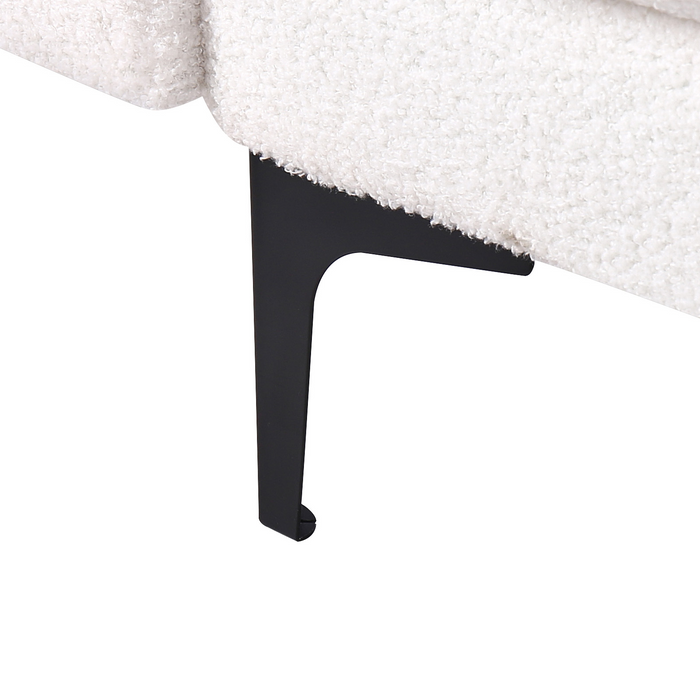 Beliani - ALNES - Hoekbank u-vorm - Wit - Polyester