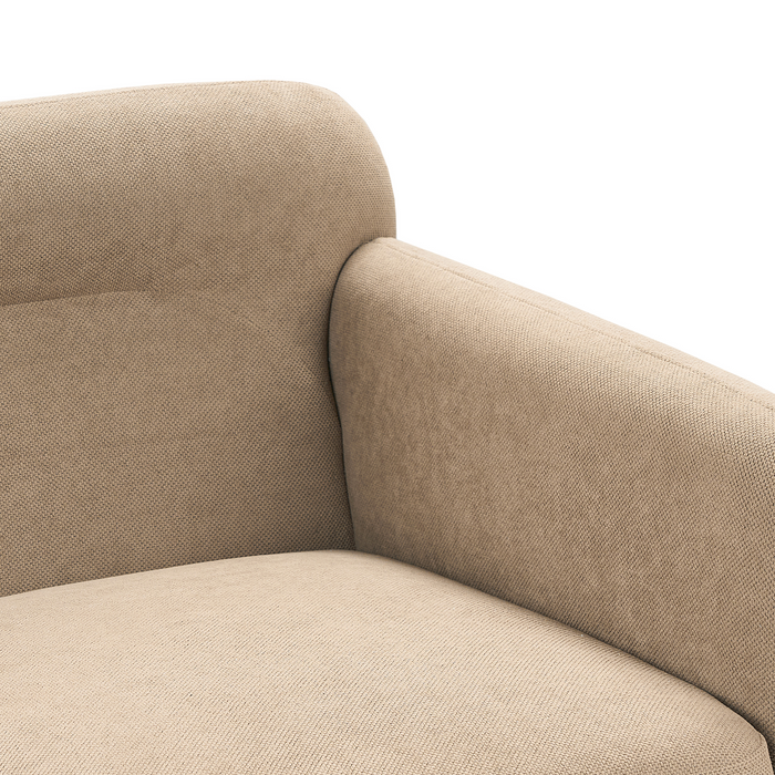 Beliani - LILAND - Tweezitsbank - Lichtbruin - Polyester