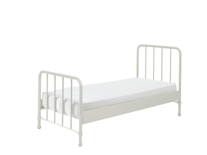 LUCEVI - Bronxx bed + Nachtkastje - Wit - 90x200 cm