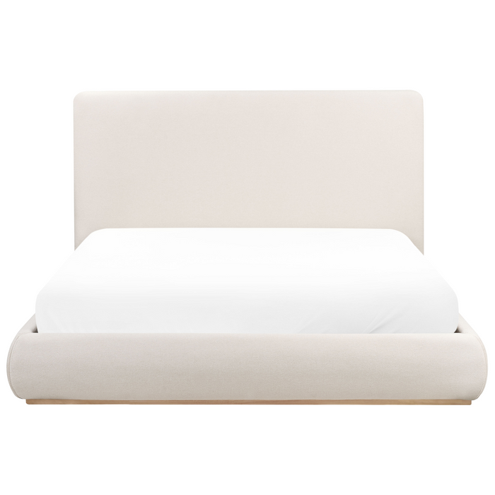 Beliani-CAMPAGNE-Bed met opbergruimte-Beige-160 x 200 cm-Polyester