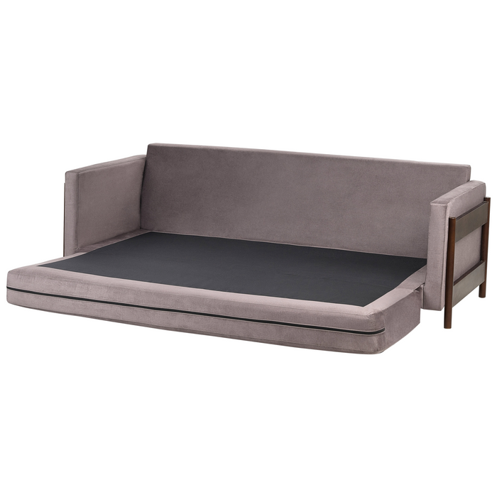 Beliani - ORSA - Slaapbank - Taupe - Polyester