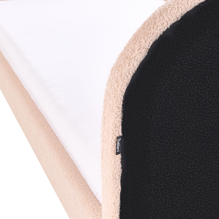 Beliani - PERROS - Kinderbed - Beige - 90 x 200 cm - Bouclé