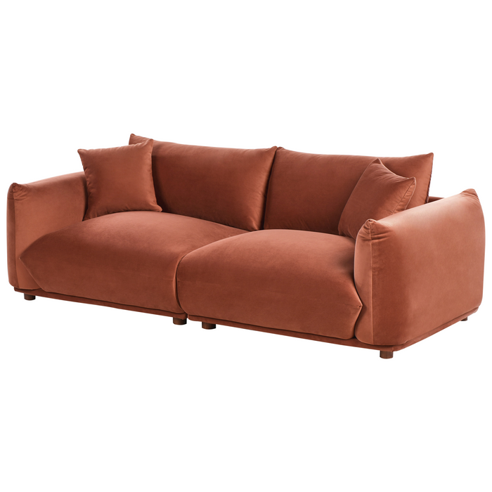 Beliani - LUVOS - Banken set - Goudbruin - Fluweel