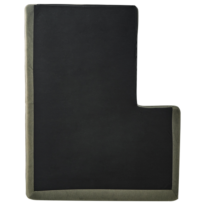 Beliani - KIRUNA - Hoekbank - Donkergroen - Linkszijdig - Fluweel