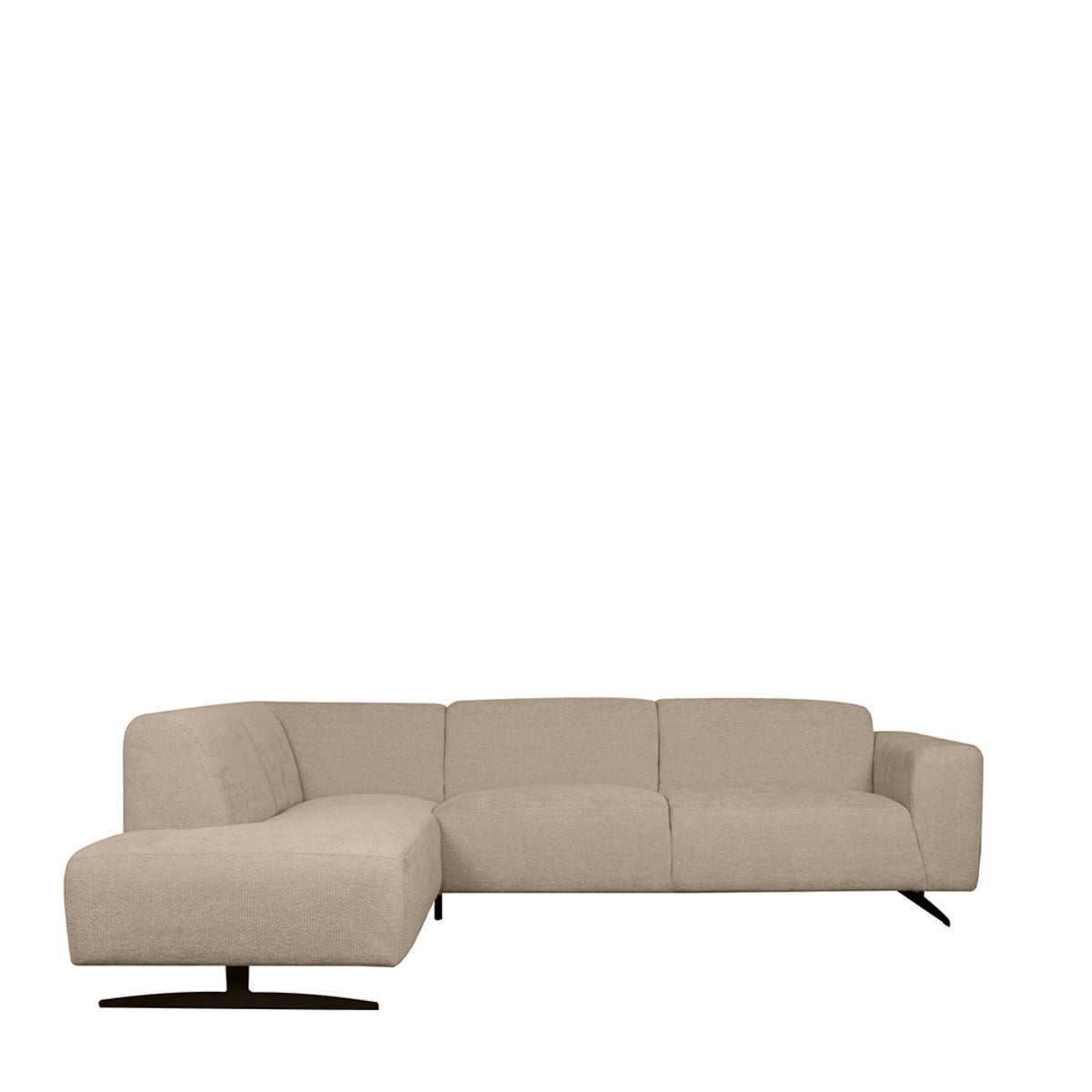 LABEL51 - Hoekbank Rodano Links - Clay Elite - Zwart Metaal