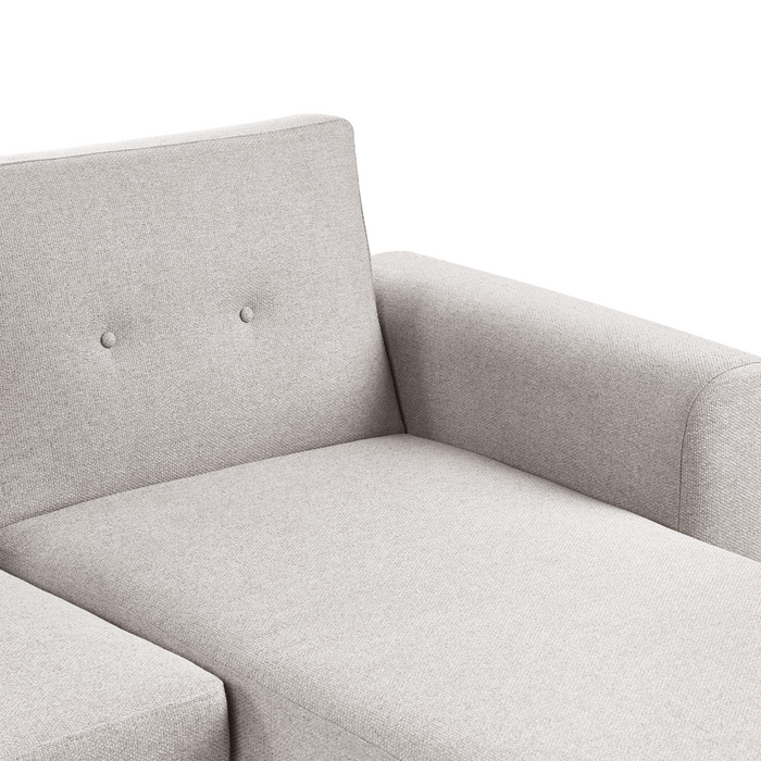 Beliani - KAARINA - Hoekbank - Grijs - Linkszijdig - Polyester