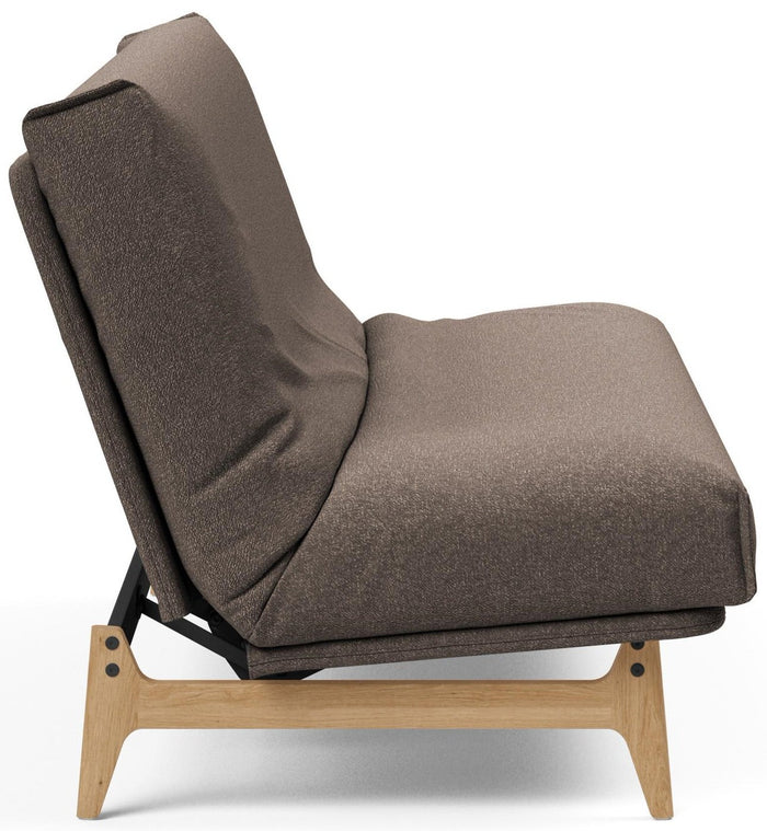 Innovation Aslak Taupe Bouclé Slaapbank 140 cm