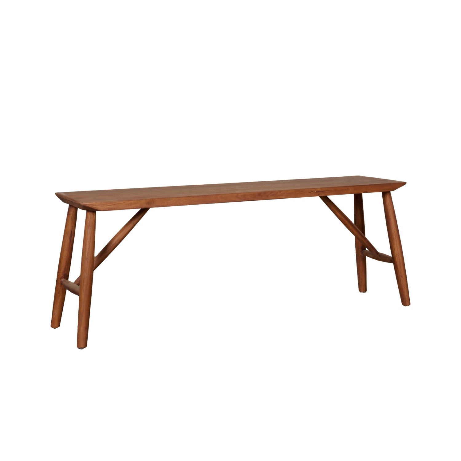 Bank Eston Bruin - Hout - 120x45x33cm (BxHxD)