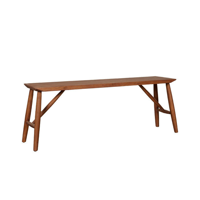 Bank Eston Bruin - Hout - 120x45x33cm (BxHxD)