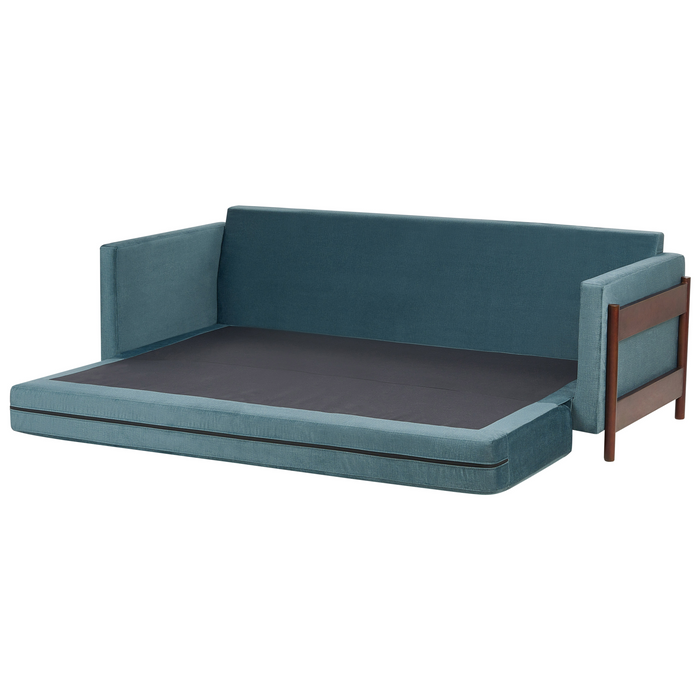 Beliani - ORSA - Slaapbank - Groen - Polyester