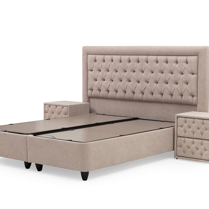 SKYBEDD ® Oxybedd Boxspring met Opbergruimte en Matras