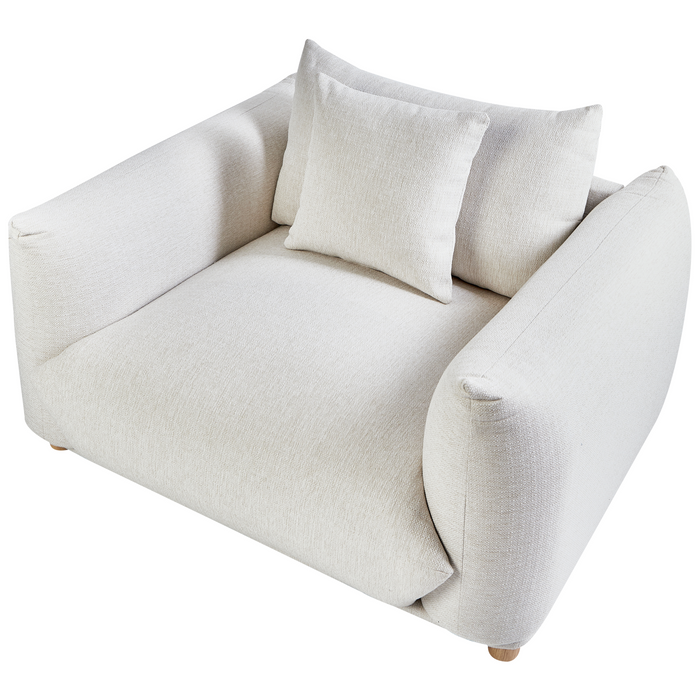 Beliani - LUVOS - Banken set - Gebroken wit - Polyester