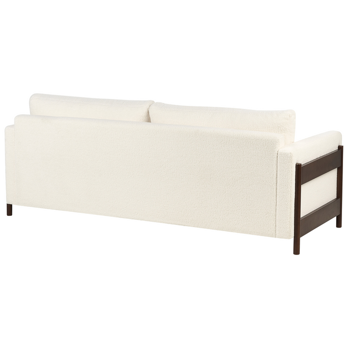 Beliani - ORSA - Slaapbank - Wit - Bouclé