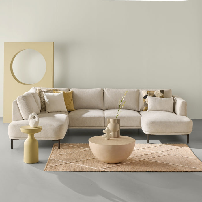 Sierkussen Andelst - Beige - Textiel - 45x45x0cm (BxHxD)