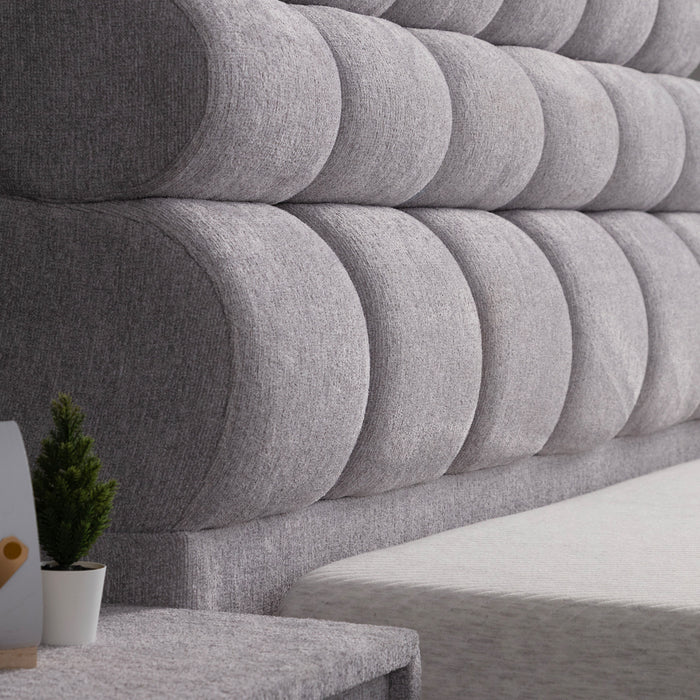 SKYBEDD ® Biobedd Boxspring met Opbergruimte en Matras en Matras