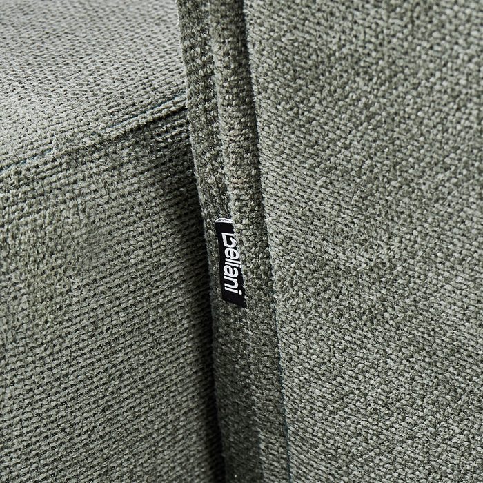 Beliani - ALNES - Modulaire bank - Donkergroen - 6-zits - Stof