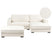 Beliani-RENDERS-Hoekbank met ottomaan-Gebroken wit-Linkszijdig-Bouclé
