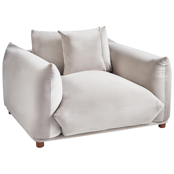 Beliani - LUVOS - Banken set - Taupe - Fluweel