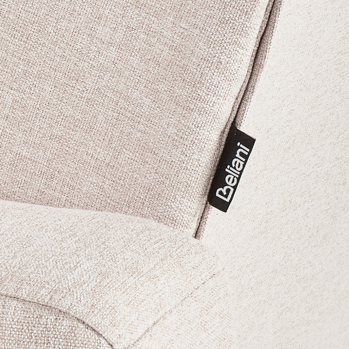 Beliani - ABERDEEN - Hoekslaapbank - Beige - Rechtszijdig - Polyester