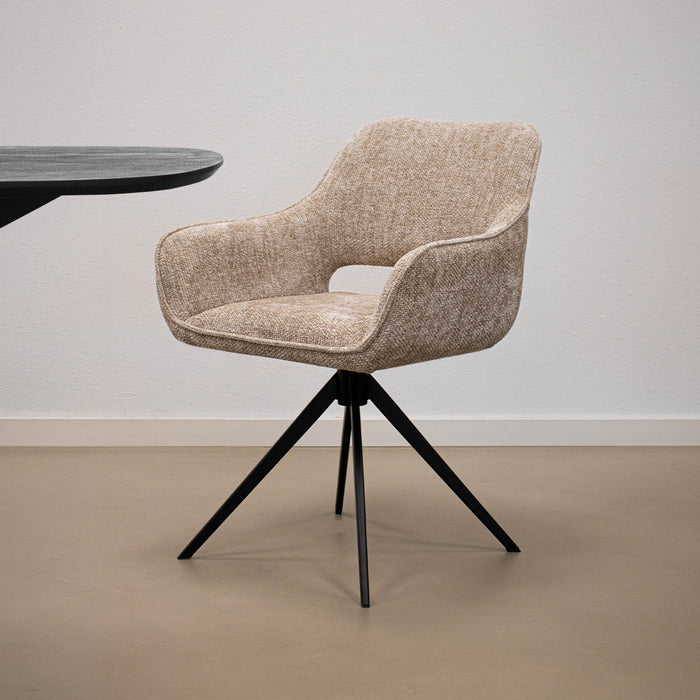 Kick draaistoel Nori - Champagne