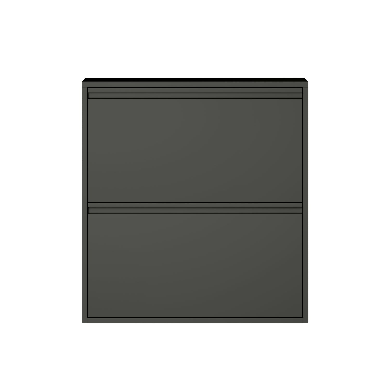 by fonQ Klip Schoenenkast - 2 Vakken - Zwart