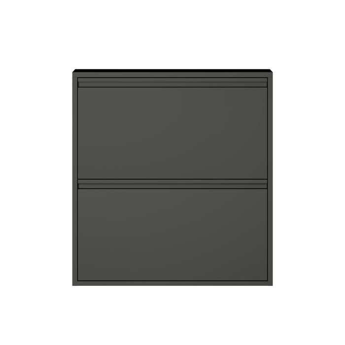 by fonQ Klip Schoenenkast - 2 Vakken - Zwart