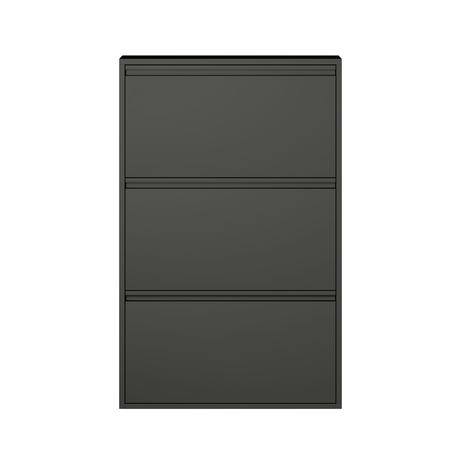 by fonQ Klip Schoenenkast - 3 Vakken - Zwart